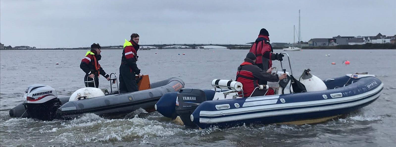 powerboat and sailing